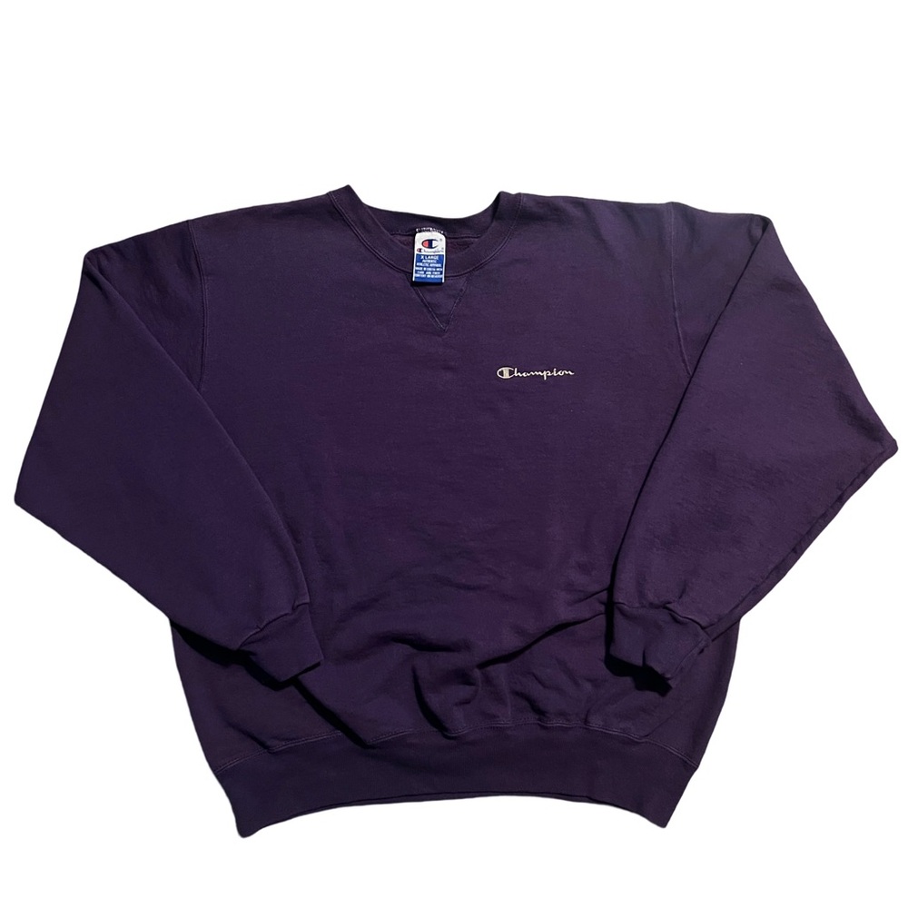 Champion Women's Purple Crewneck Sweatshirt
